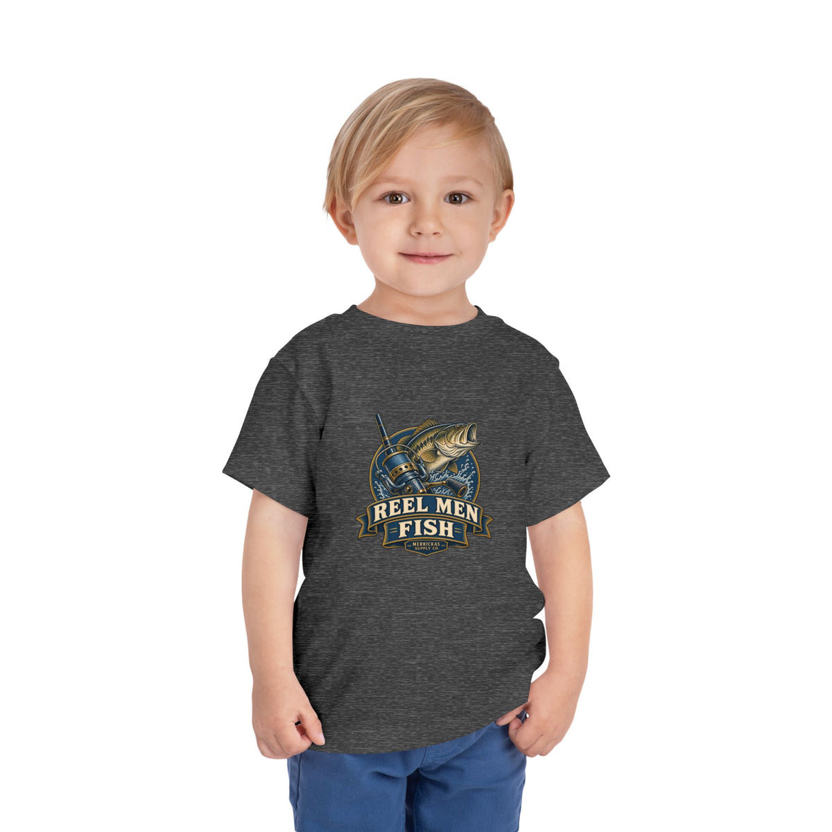Reel Men Fish Toddler Tee
