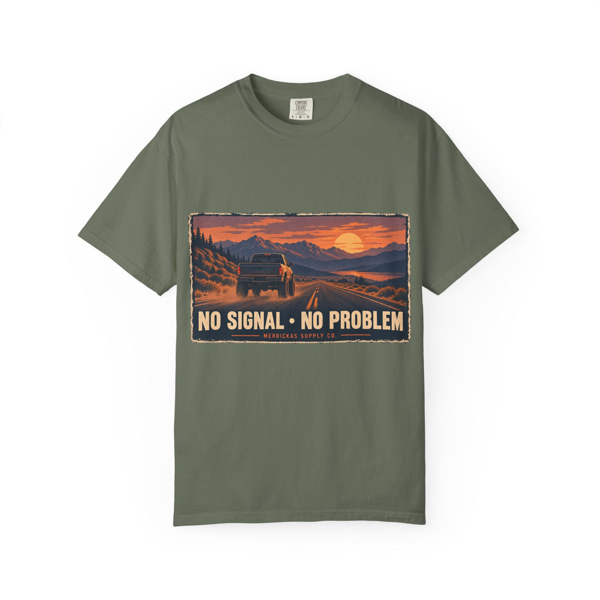 No Signal No Problem Garment-Dyed Tee