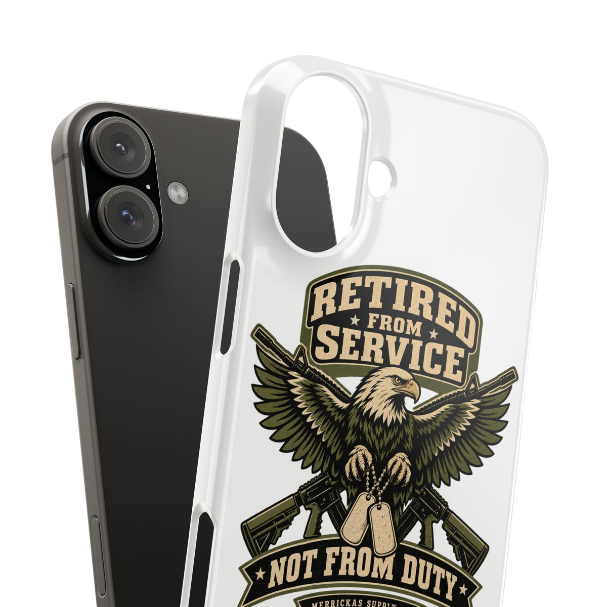 Retired From Service Not From Duty Phone Case