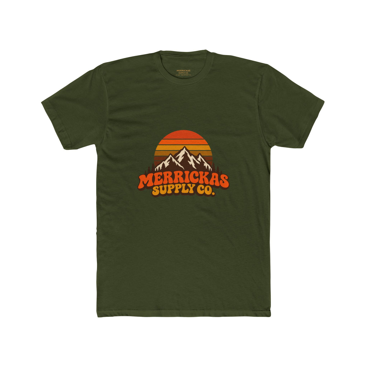 Merrickas Retro Sunset Mountain T-Shirt