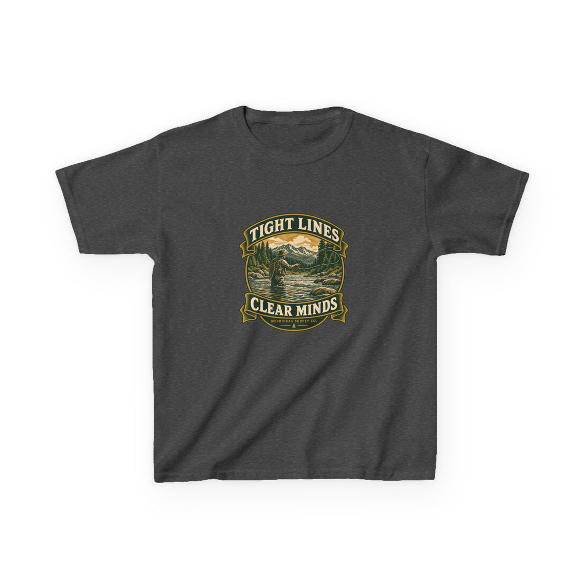 Tight Lines Clear Minds Kids Tee