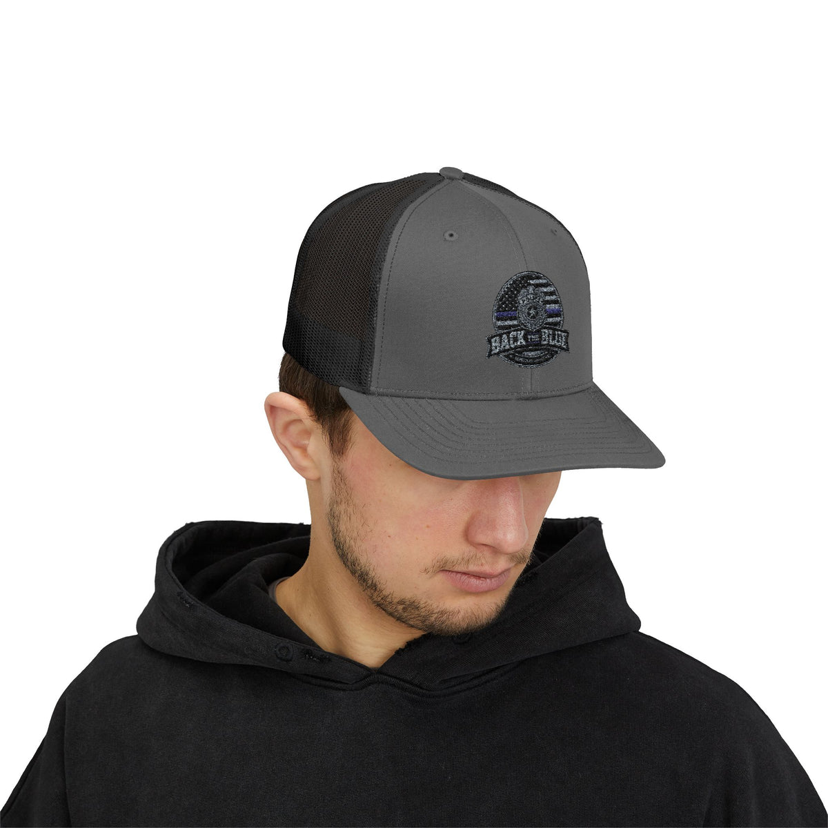 Back The Blue Snapback Trucker Hat