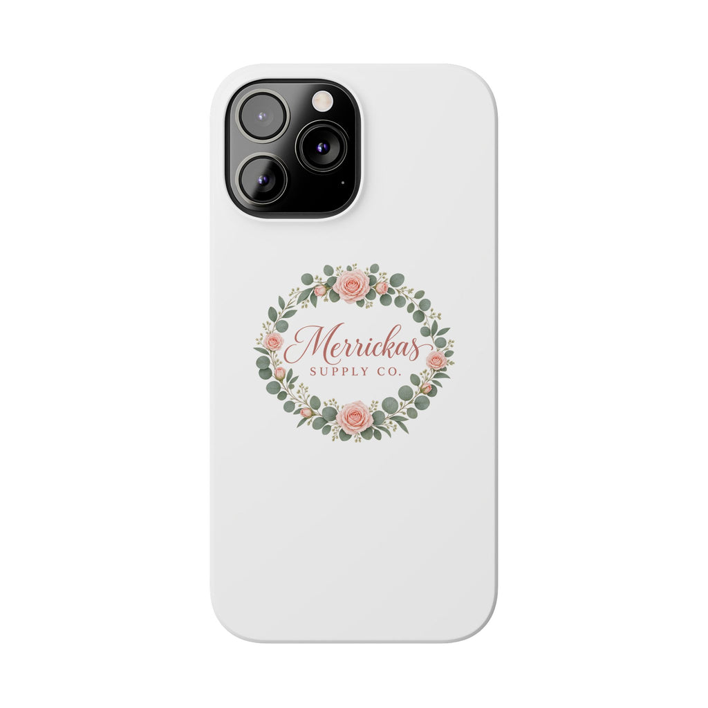 Merrickas Rose Wreath Script Phone Case