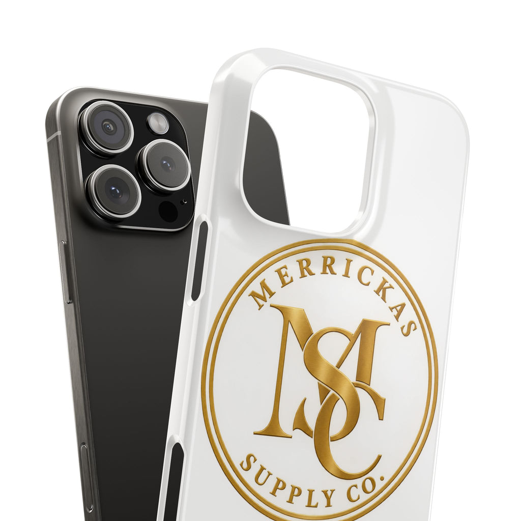 Merrickas Gold MSC Monogram Phone Case