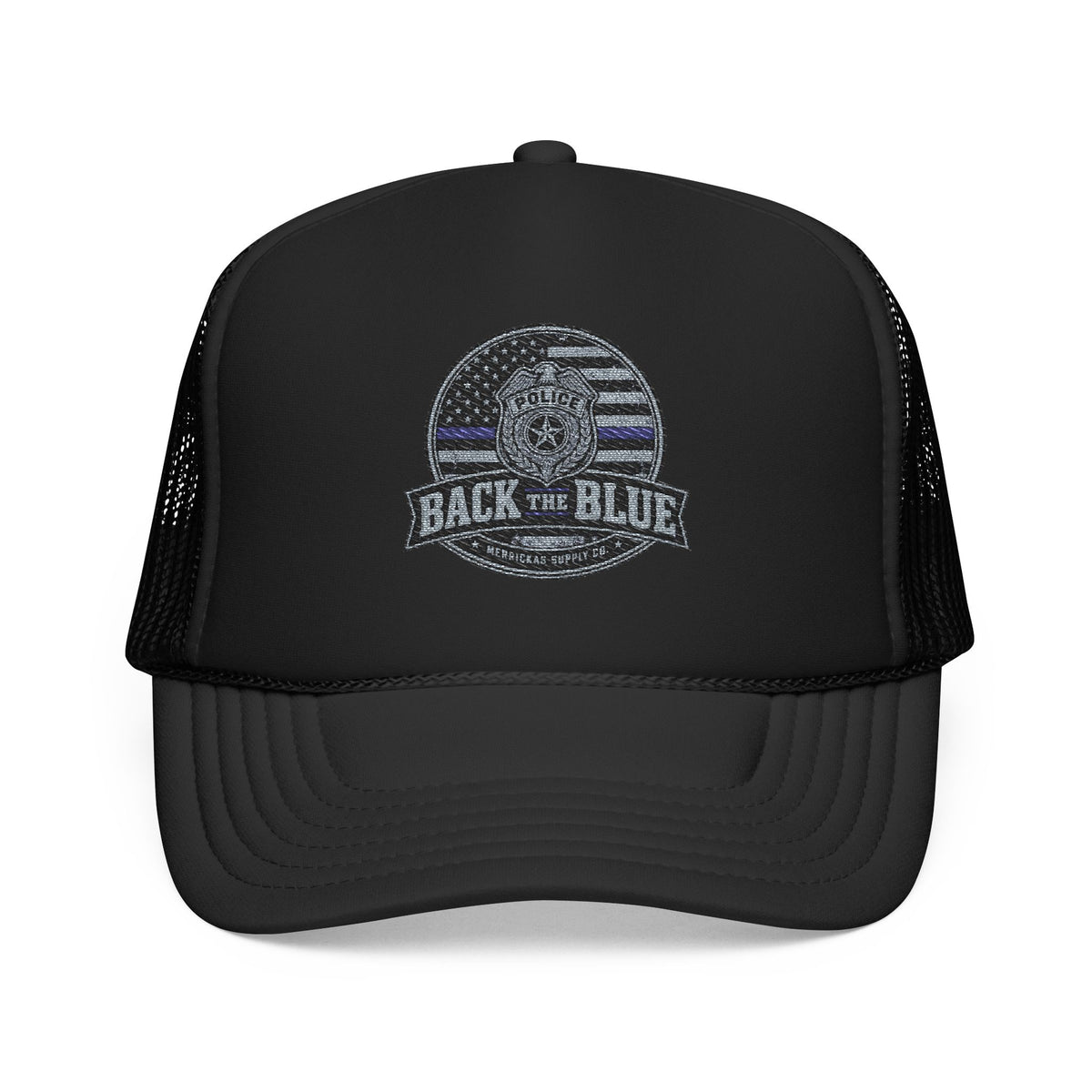 Back The Blue Foam Trucker Hat