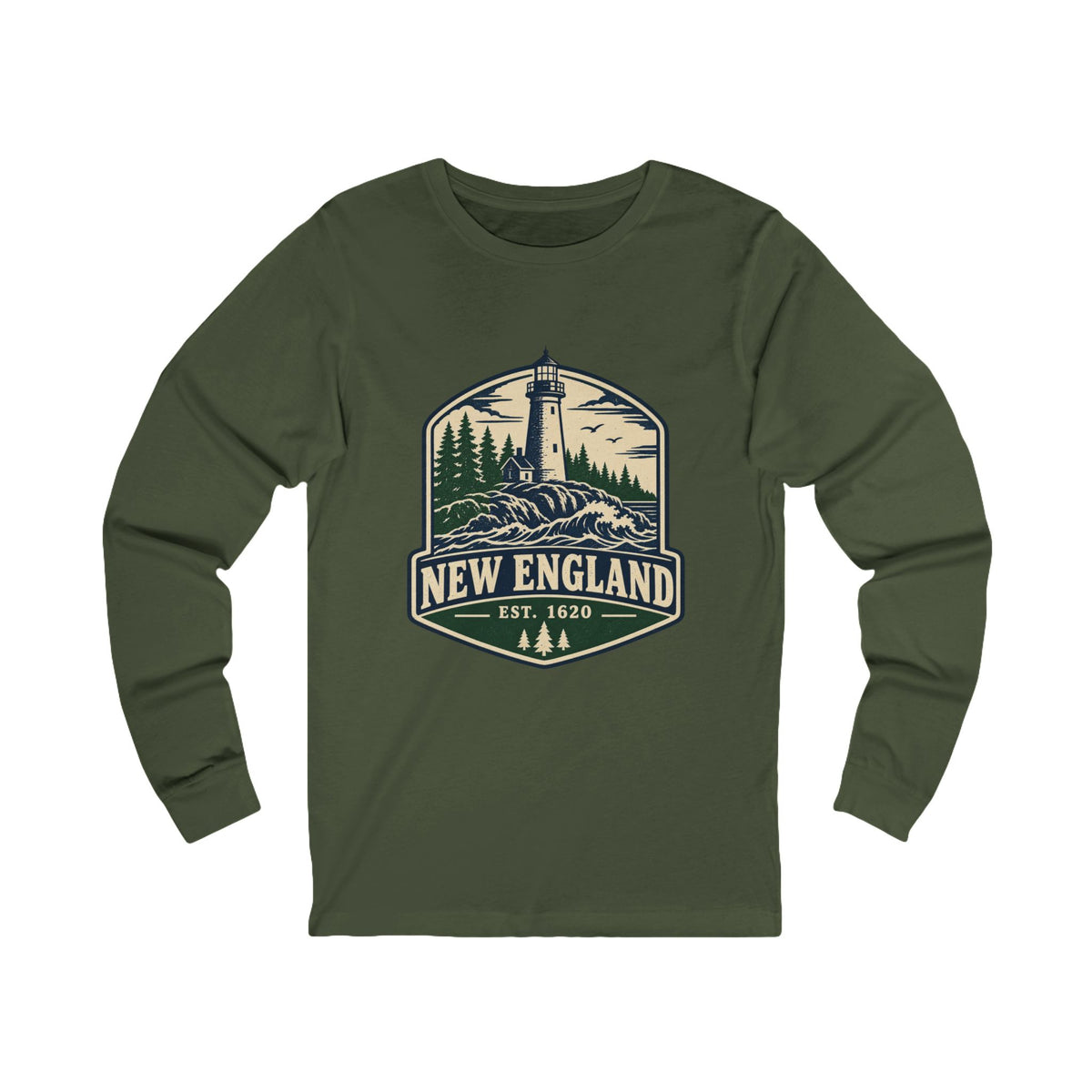 New England Lighthouse Long Sleeve Tee