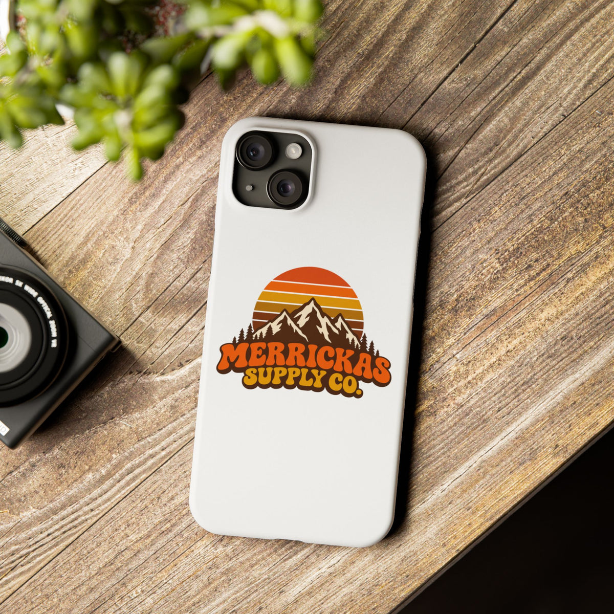 Merrickas Retro Sunset Mountain Phone Case