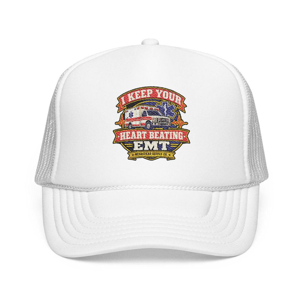 I Keep Your Heart Beating Foam Trucker Hat