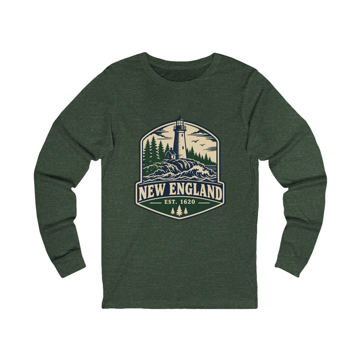 New England Lighthouse Long Sleeve Tee