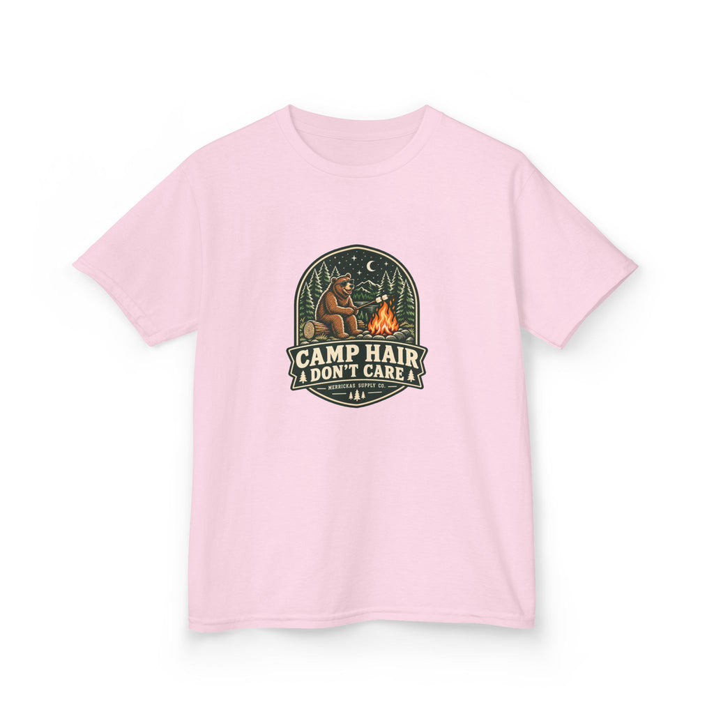 Camp Hair Don't Care Kids Tee