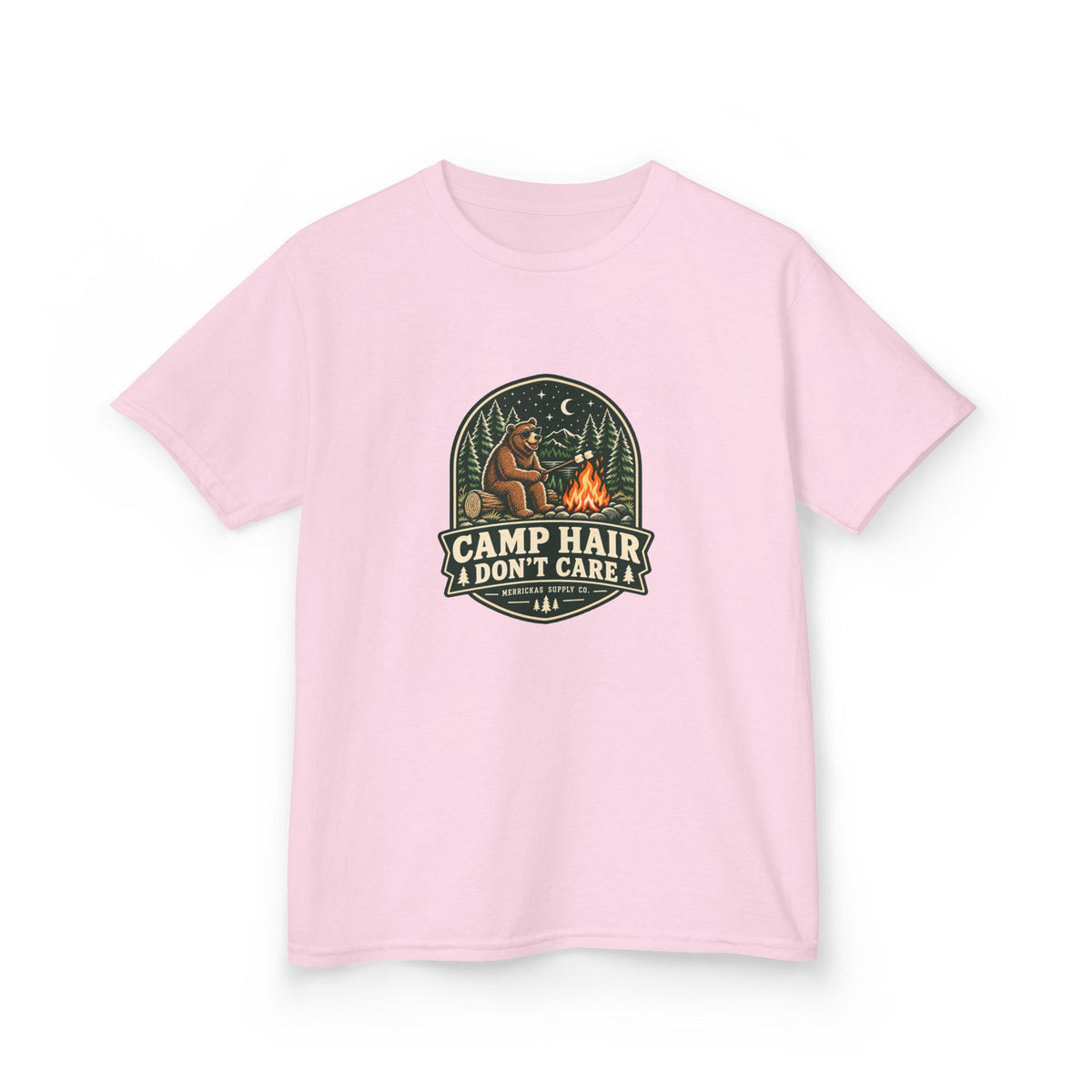 Camp Hair Don't Care Kids Tee