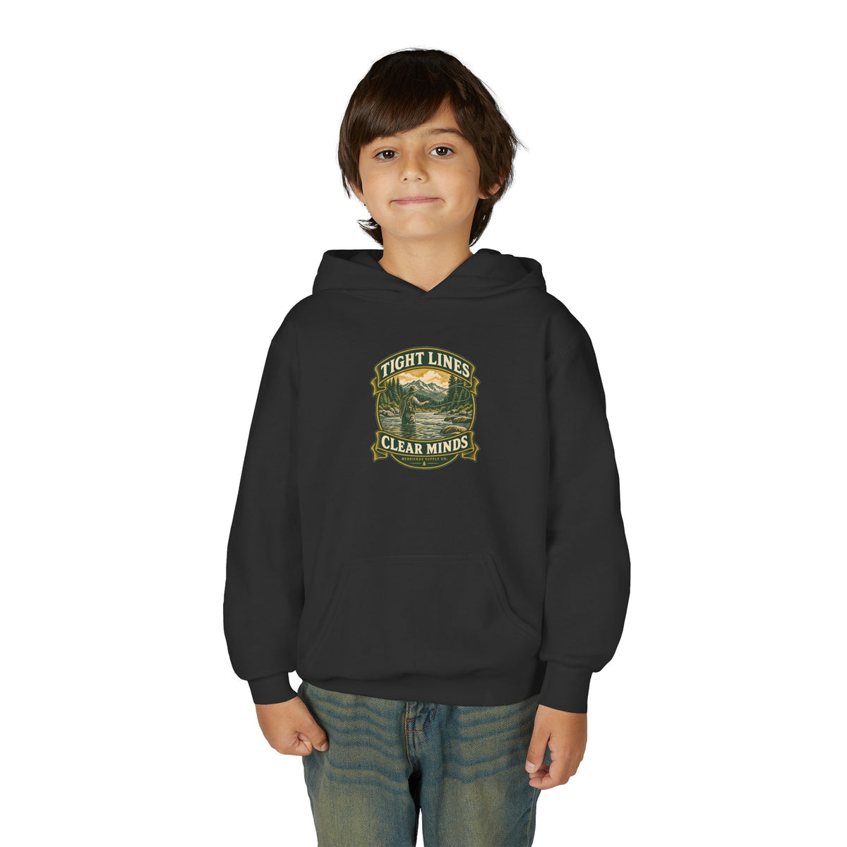Tight Lines Clear Minds Youth Hoodie