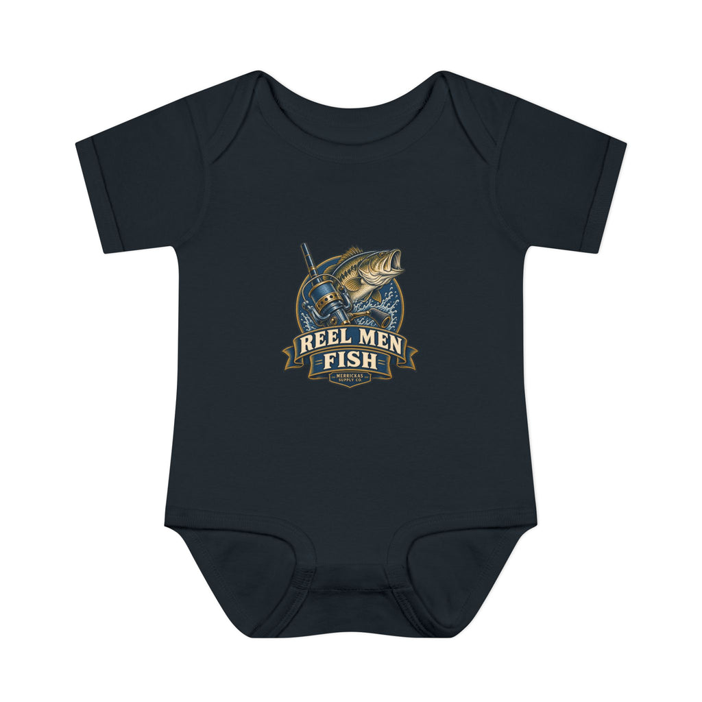 Reel Men Fish Baby Onesie