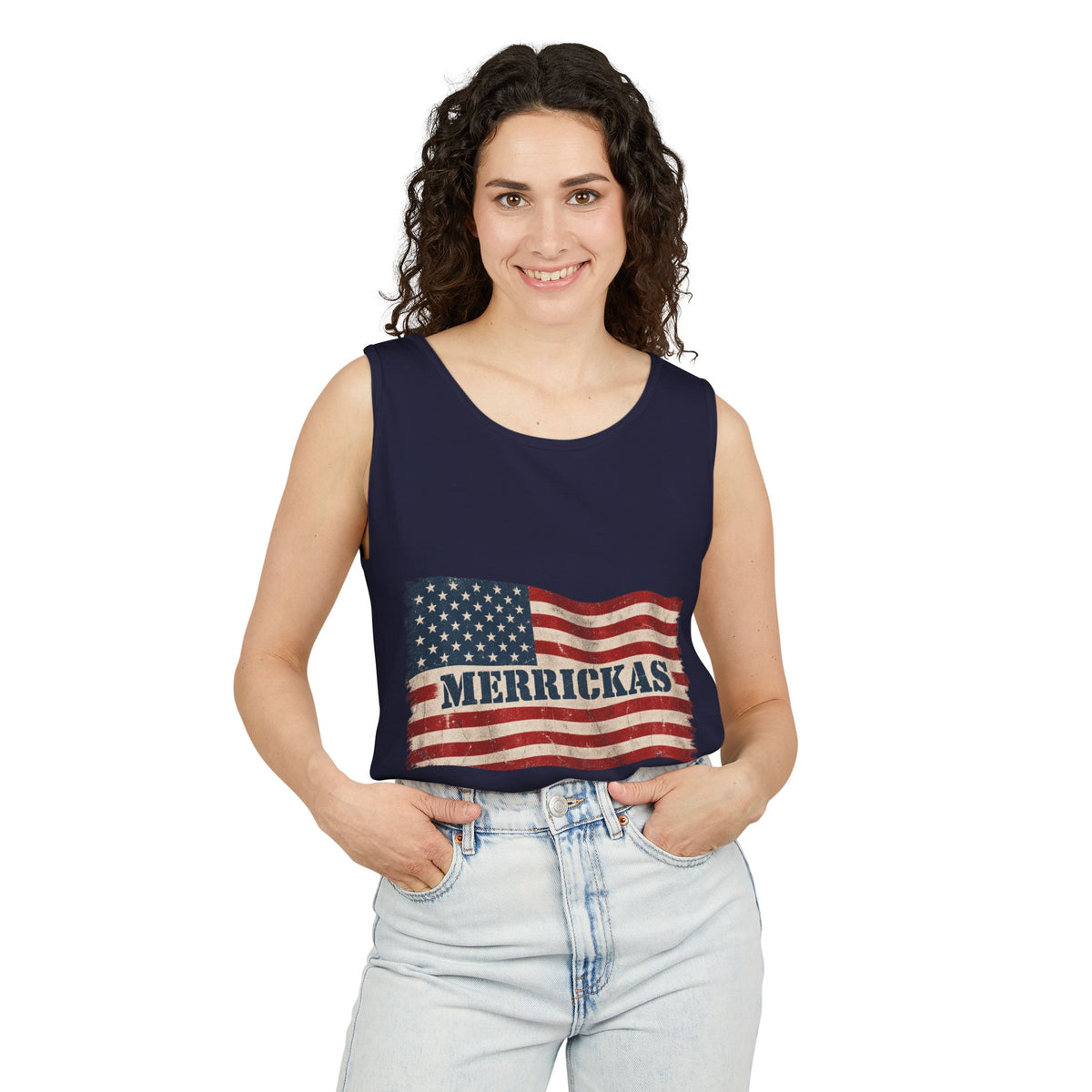 Merrickas Flag Garment-Dyed Tank