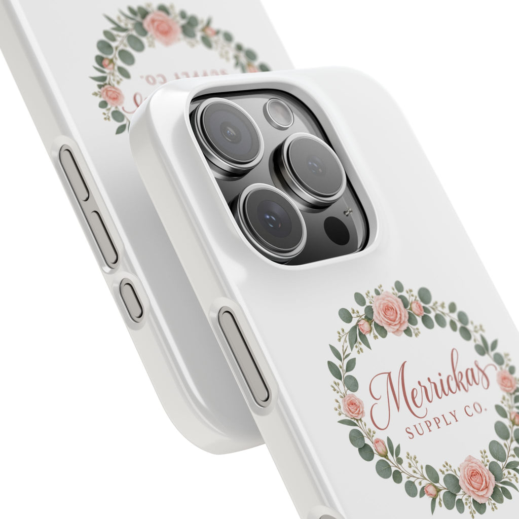 Merrickas Rose Wreath Script Phone Case