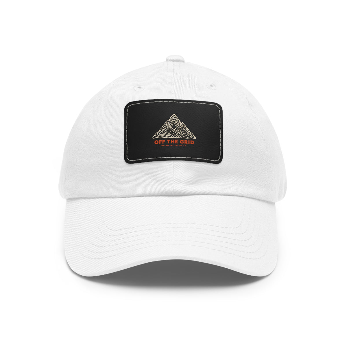 Off The Grid Leather Patch Dad Hat