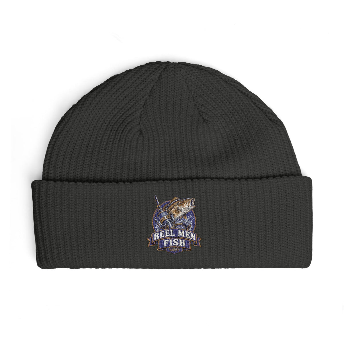 Reel Men Fish Cuff Beanie