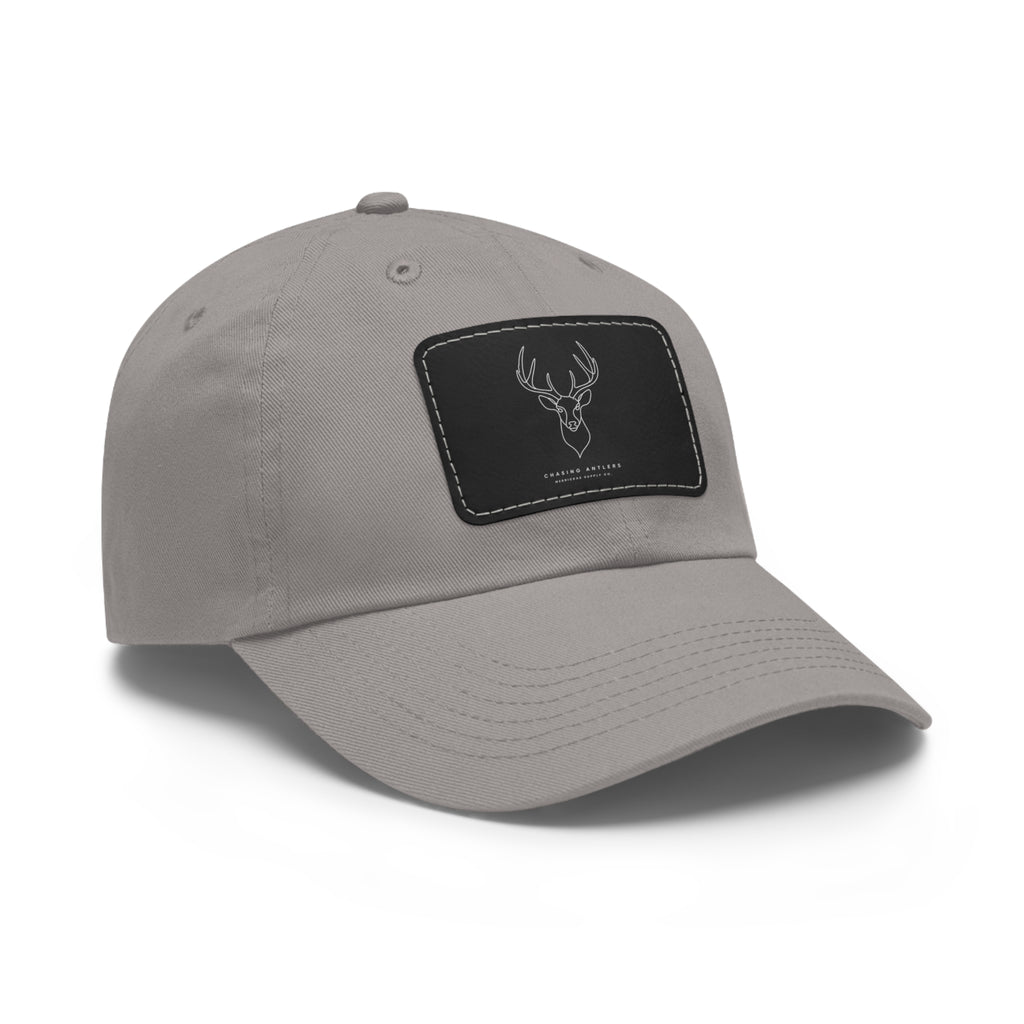 Chasing Antlers Leather Patch Dad Hat