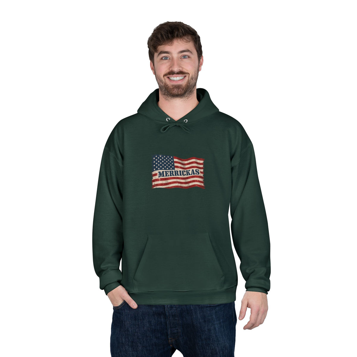 Merrickas Flag Heavyweight Hoodie