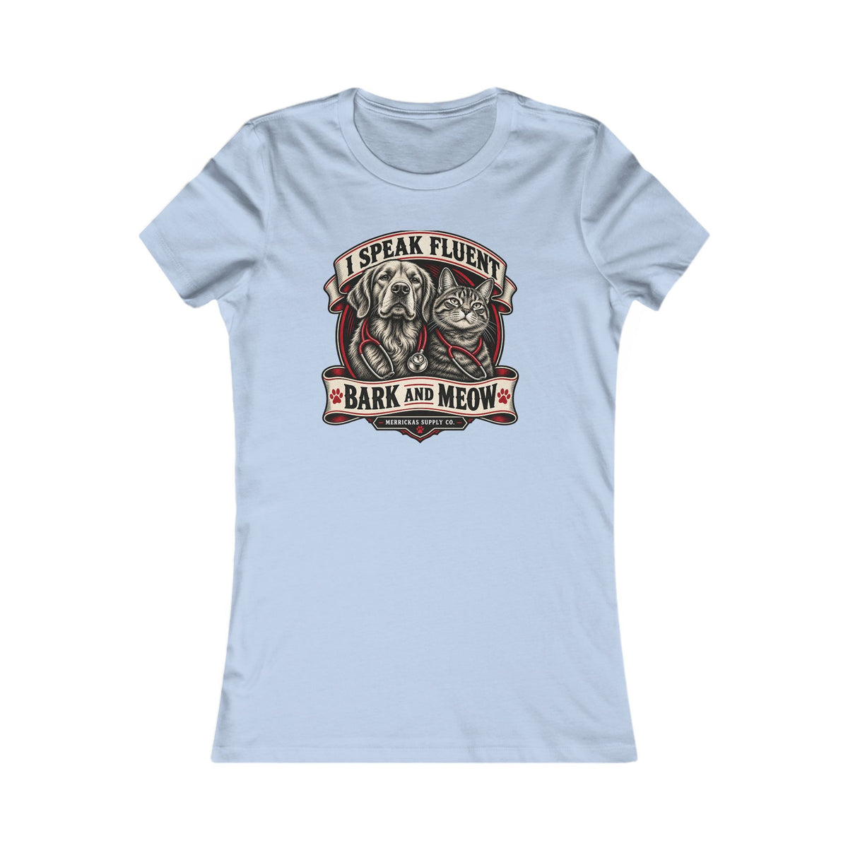 I Speak Fluent Bark And Meow Women's Tee