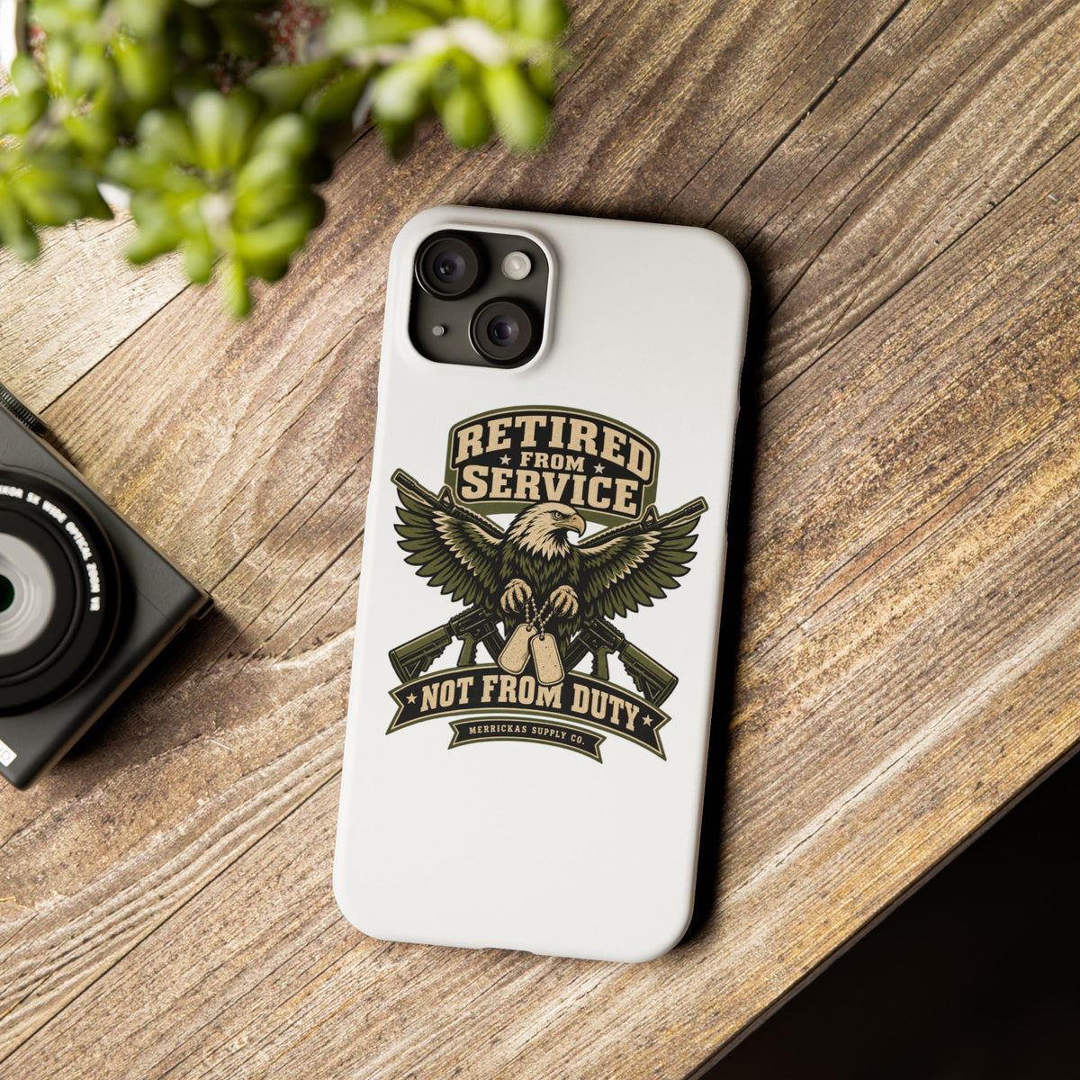 Retired From Service Not From Duty Phone Case