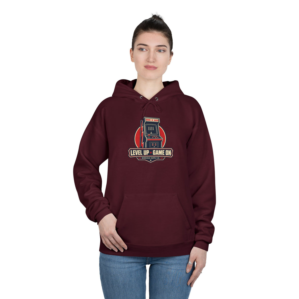 Level Up Game On Heavyweight Hoodie