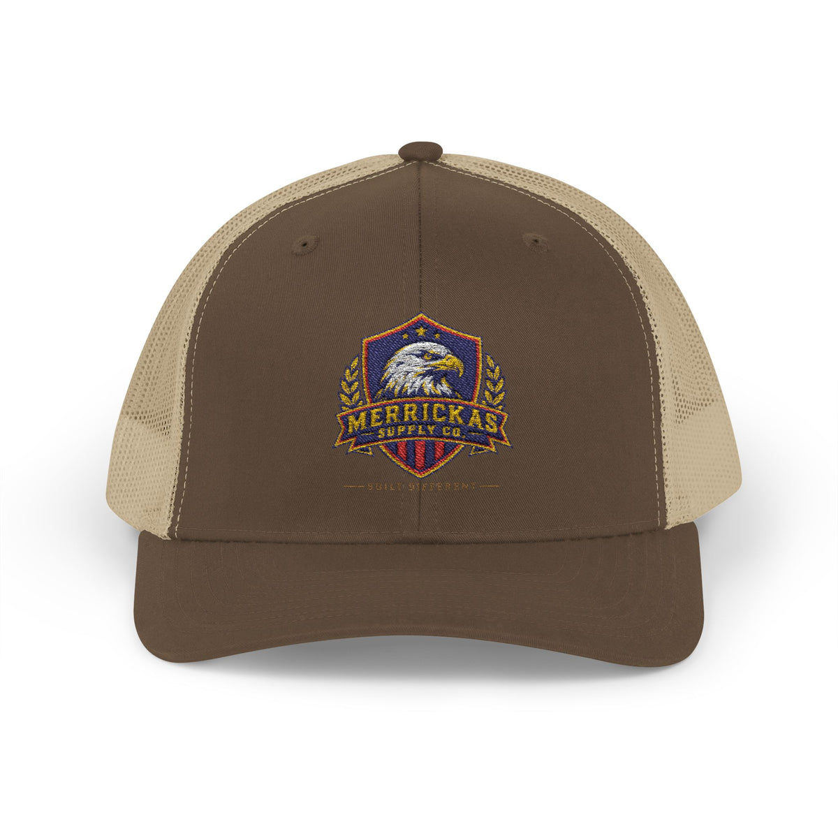 Merrickas Heritage Shield Snapback Trucker Hat