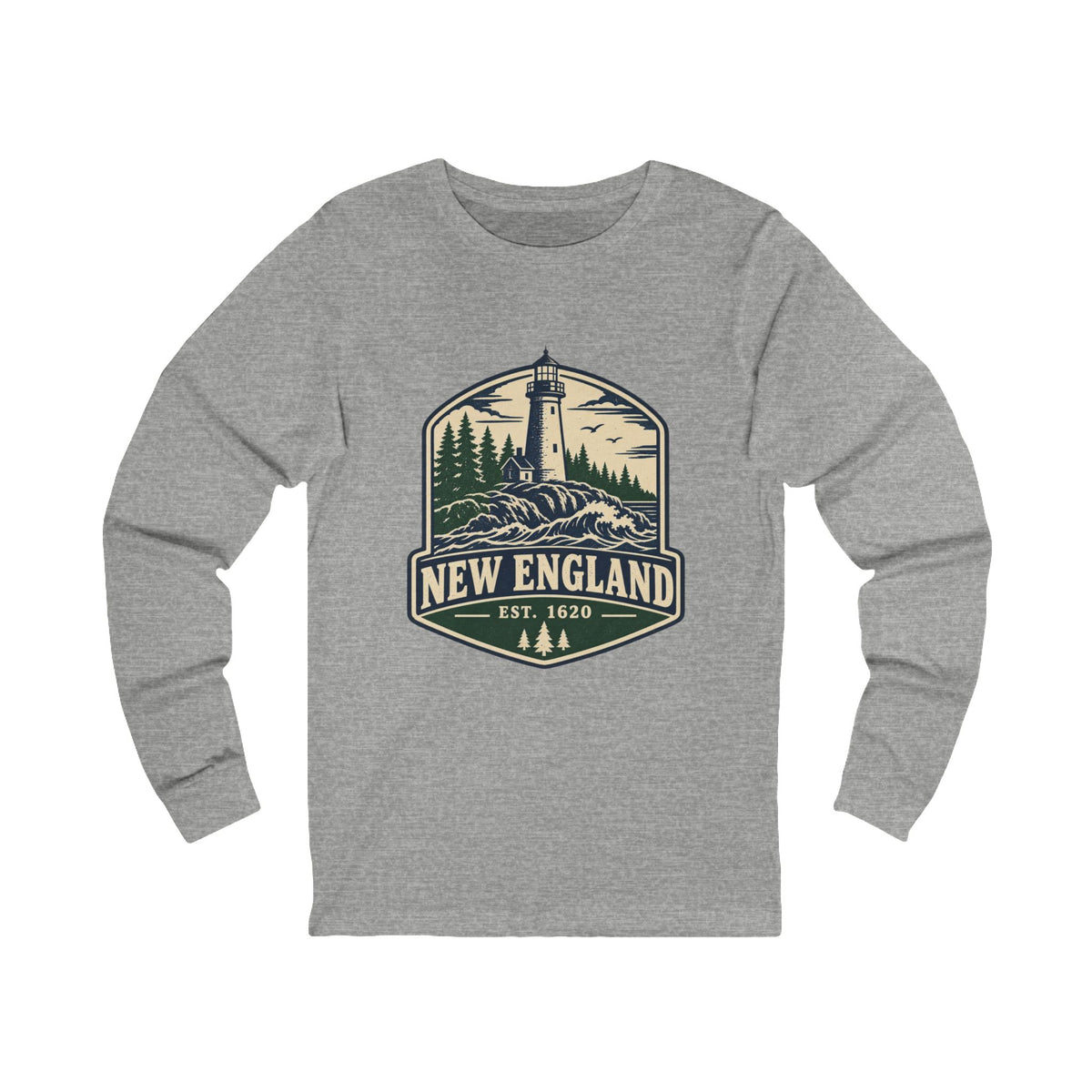 New England Lighthouse Long Sleeve Tee
