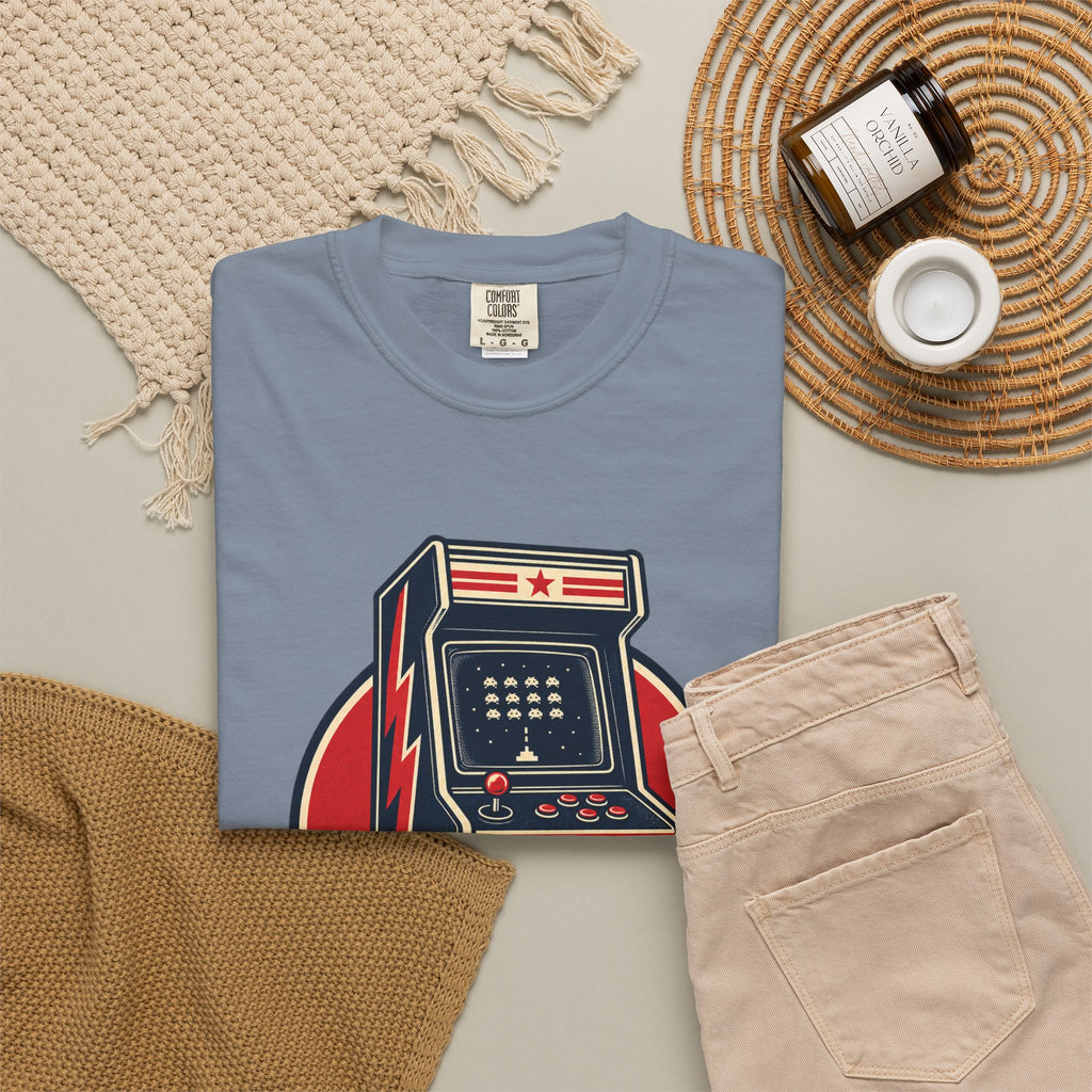 Level Up Game On Garment-Dyed Tee