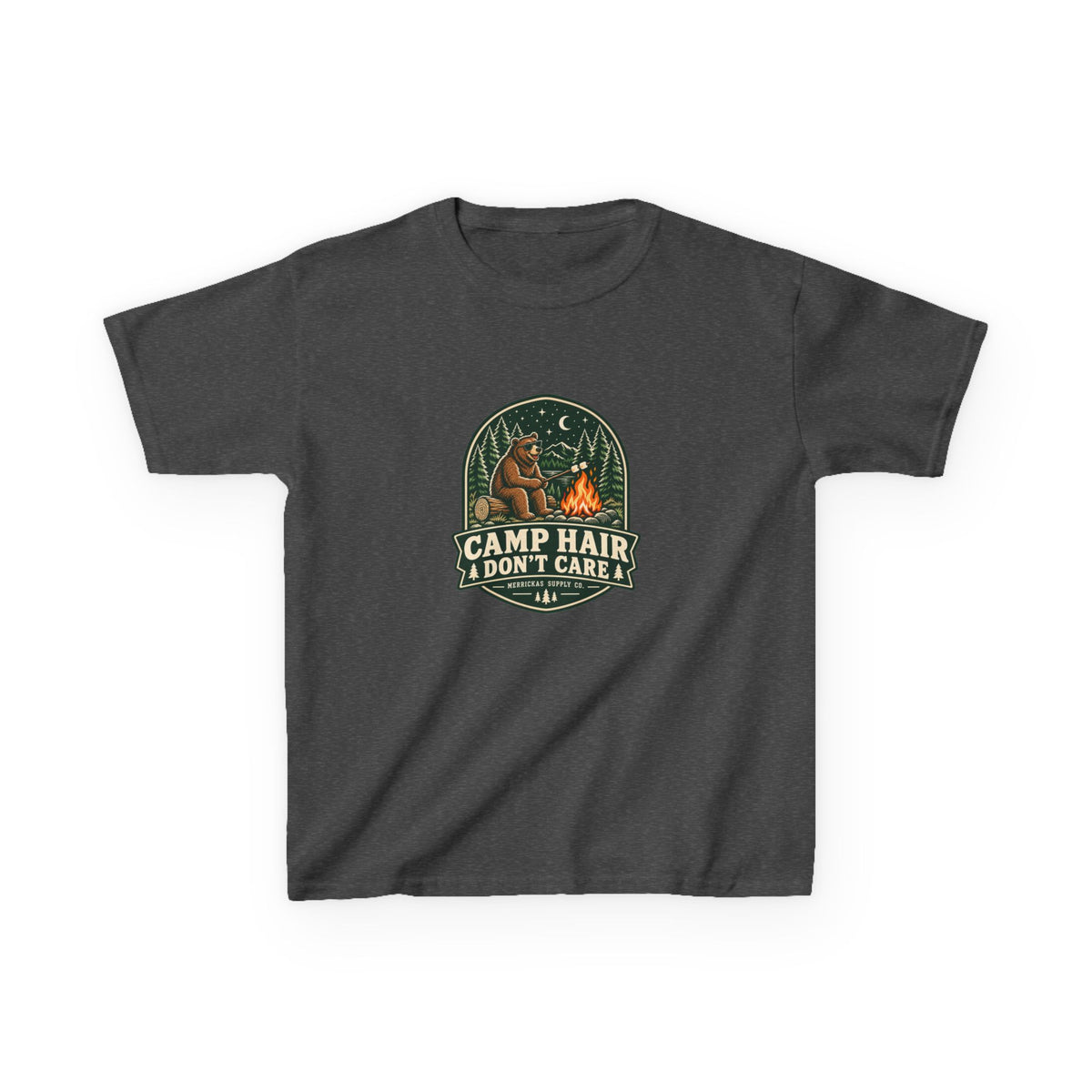 Camp Hair Don't Care Kids Tee