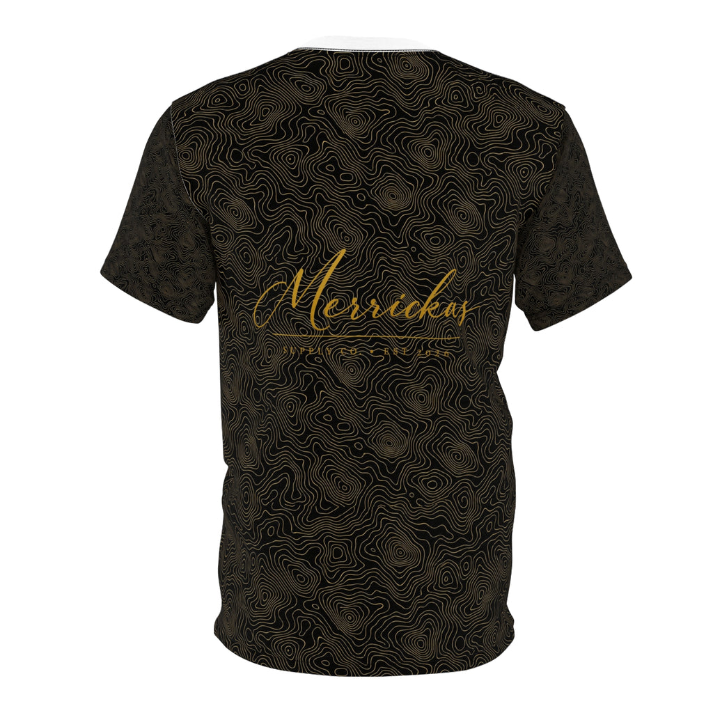 Black Gold Topo All-Over Print Tee