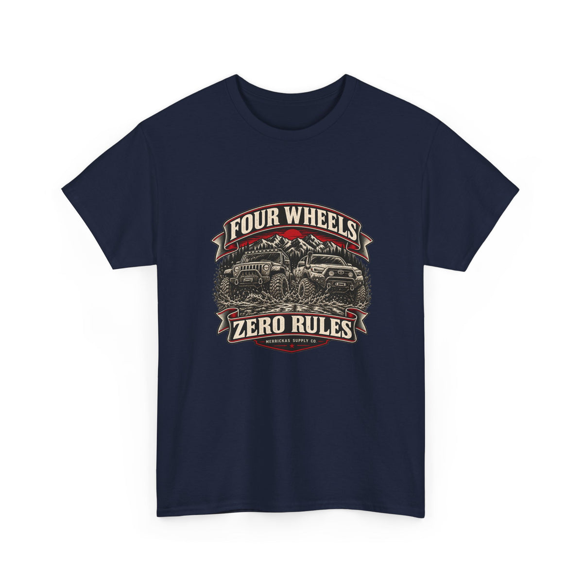 Four Wheels Zero Rules Classic Tee