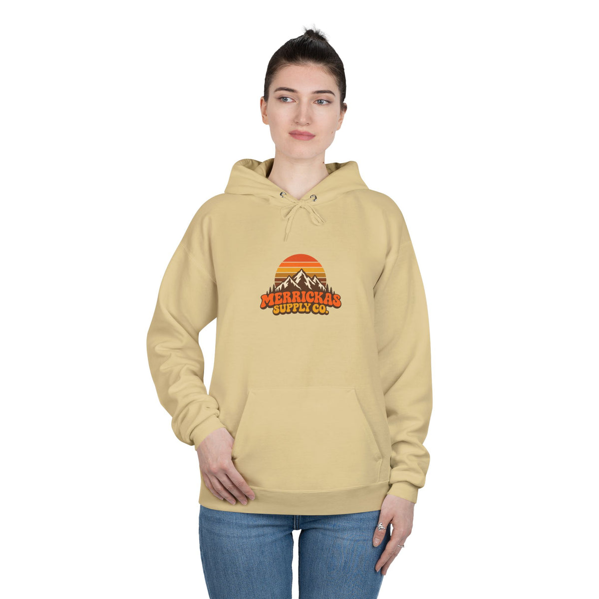 Merrickas Retro Sunset Mountain Hoodie