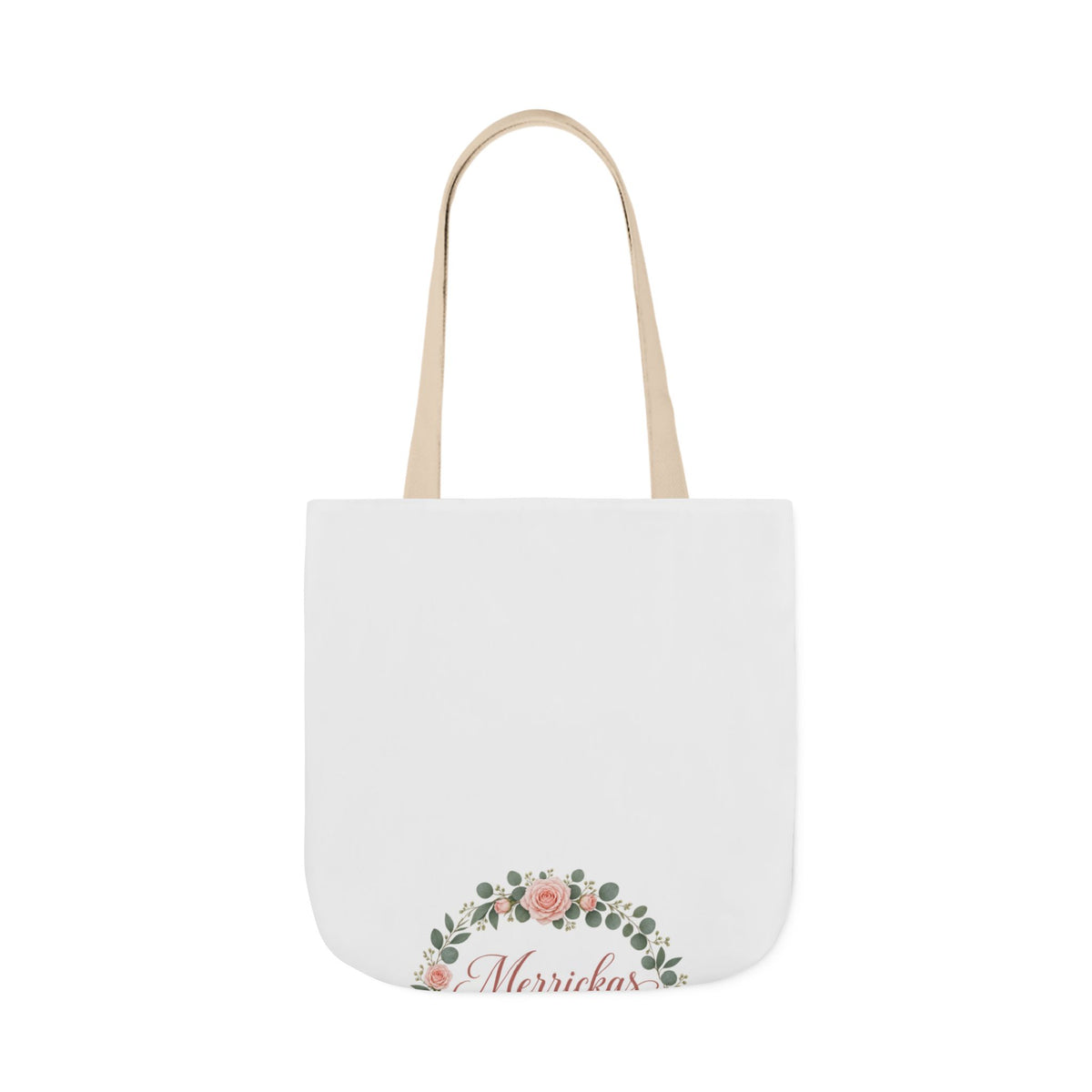 Merrickas Rose Wreath Script Canvas Wall Art