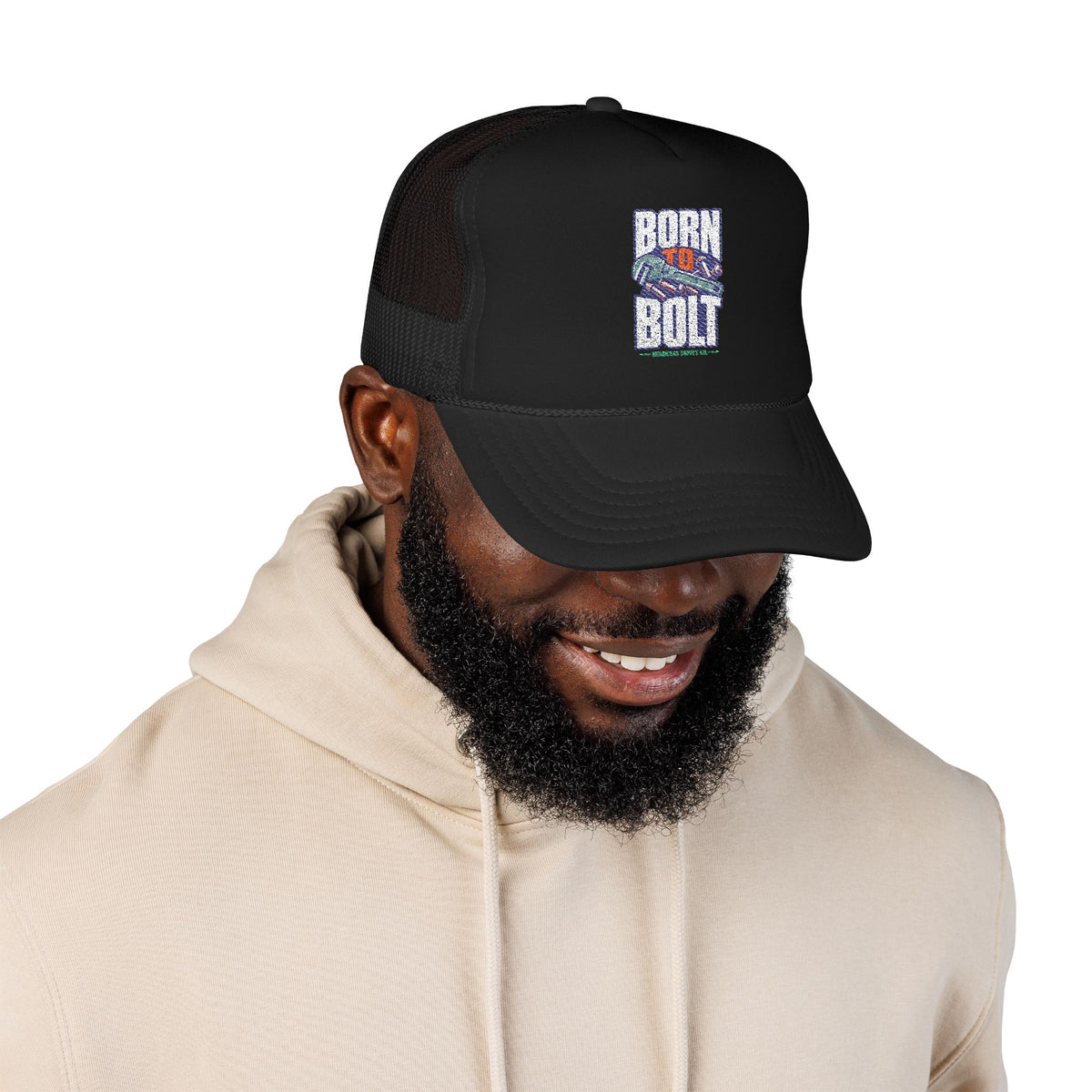 Born To Bolt Foam Trucker Hat
