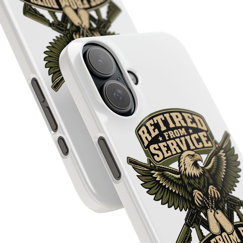 Retired From Service Not From Duty Phone Case