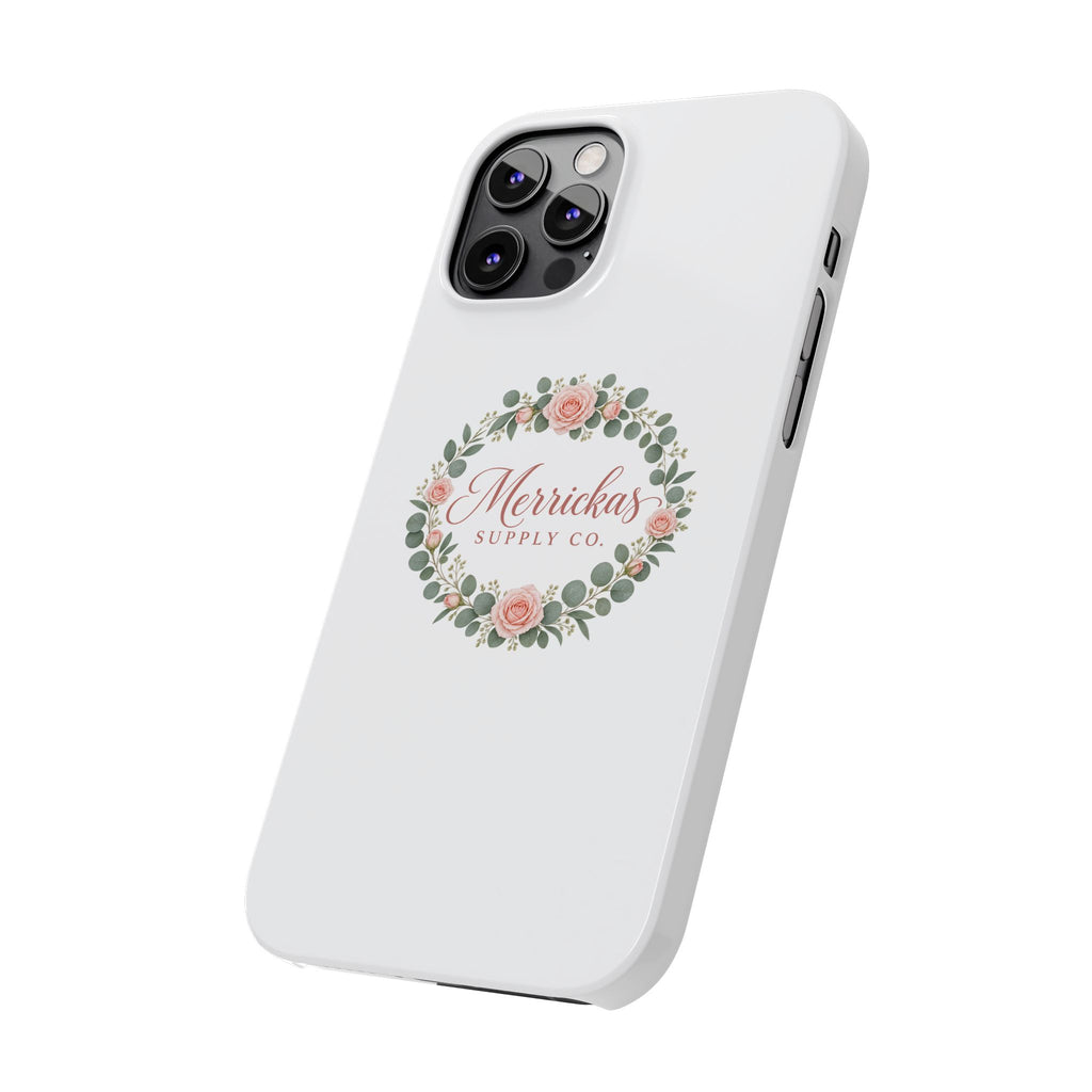 Merrickas Rose Wreath Script Phone Case