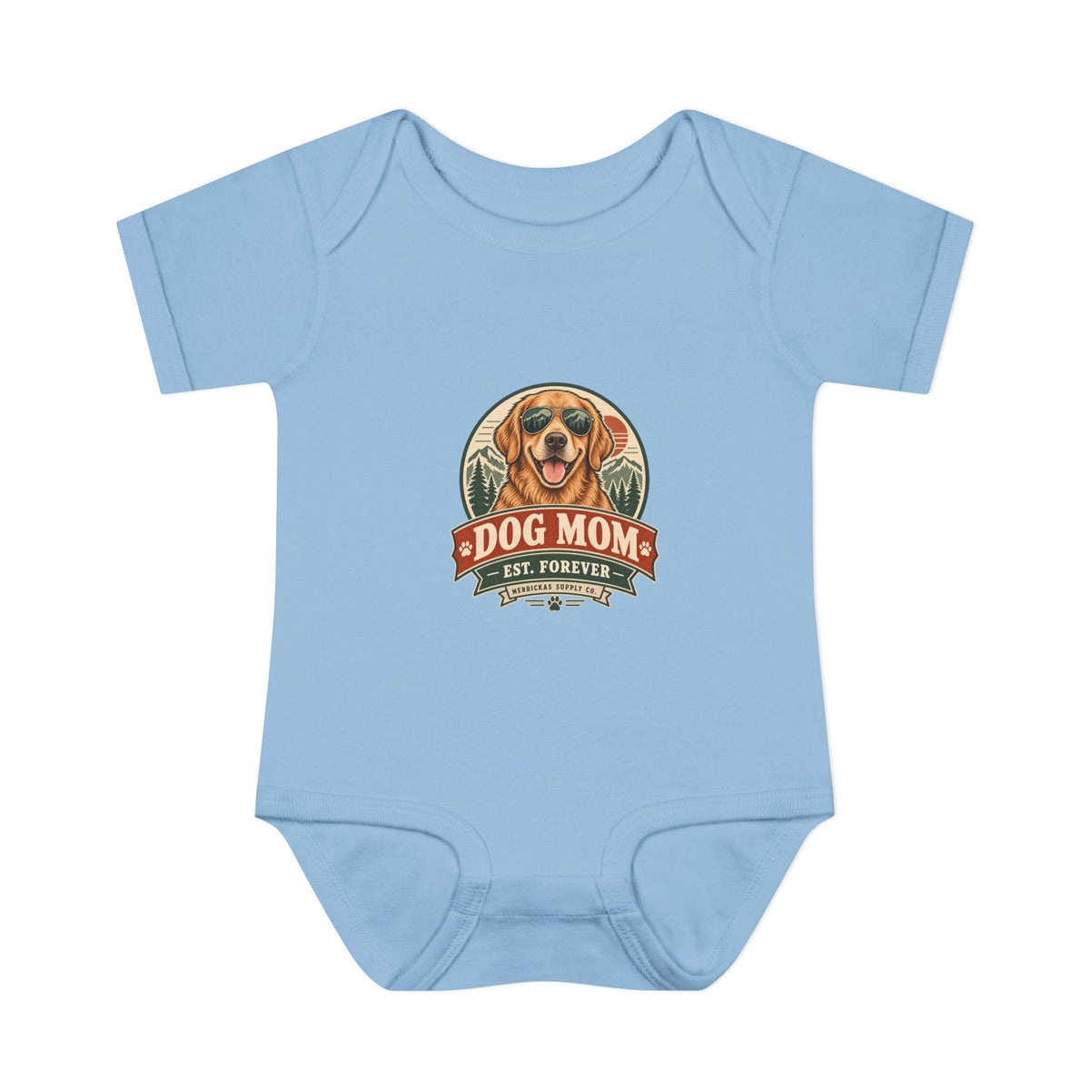 Dog Mom Est. Forever Baby Onesie