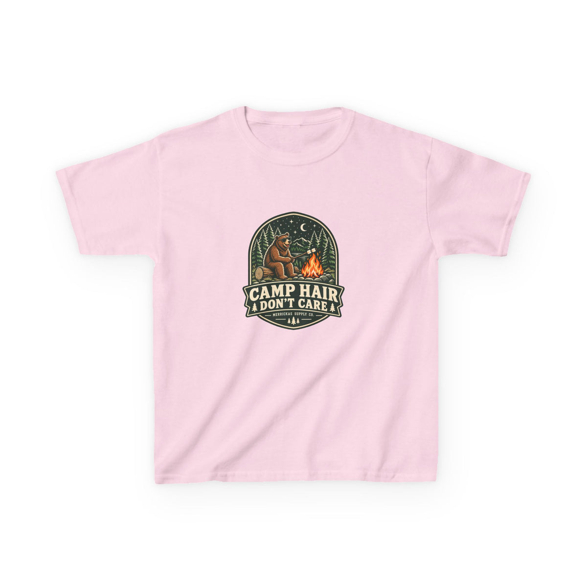 Camp Hair Don't Care Kids Tee