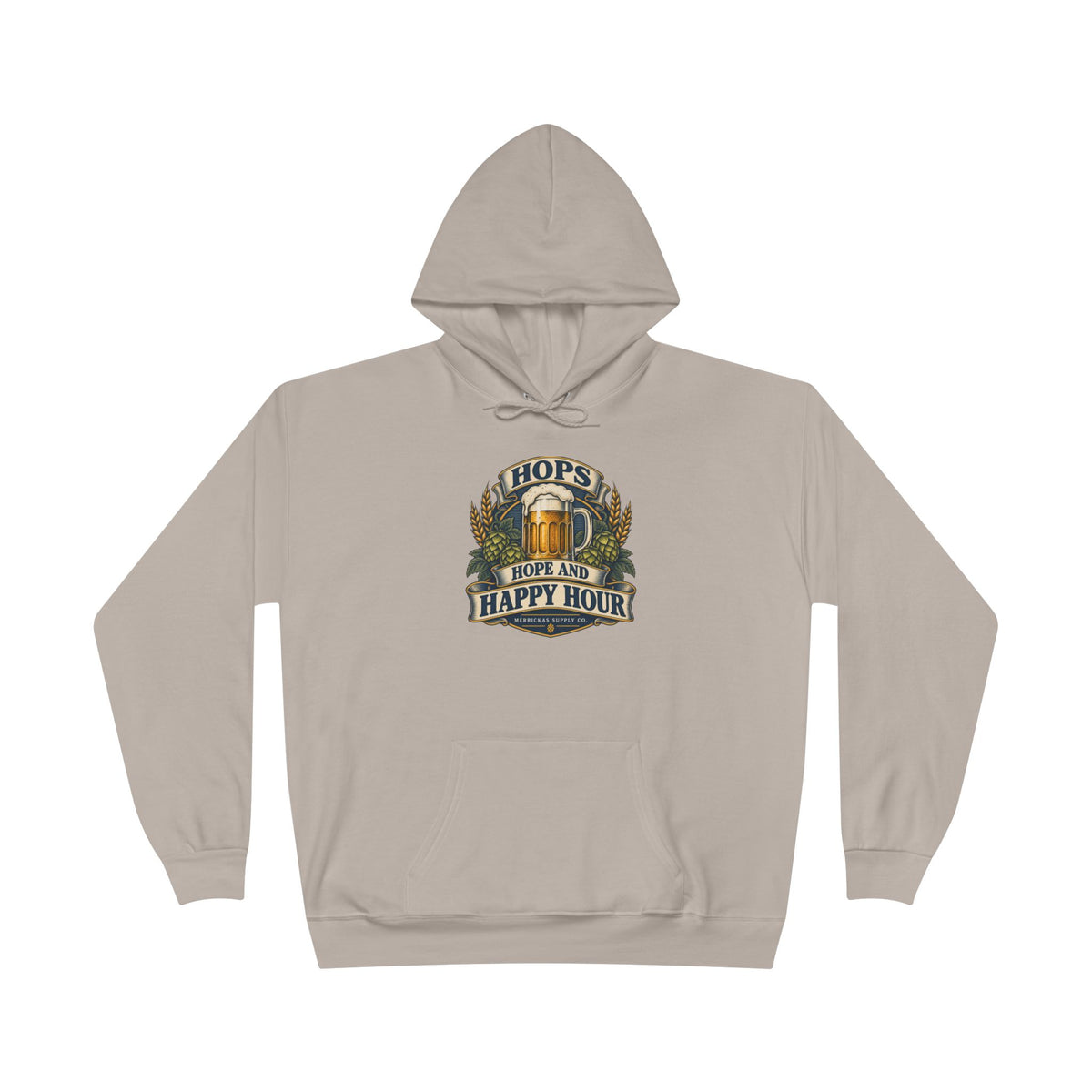 Hops Hope And Happy Hour Heavyweight Hoodie