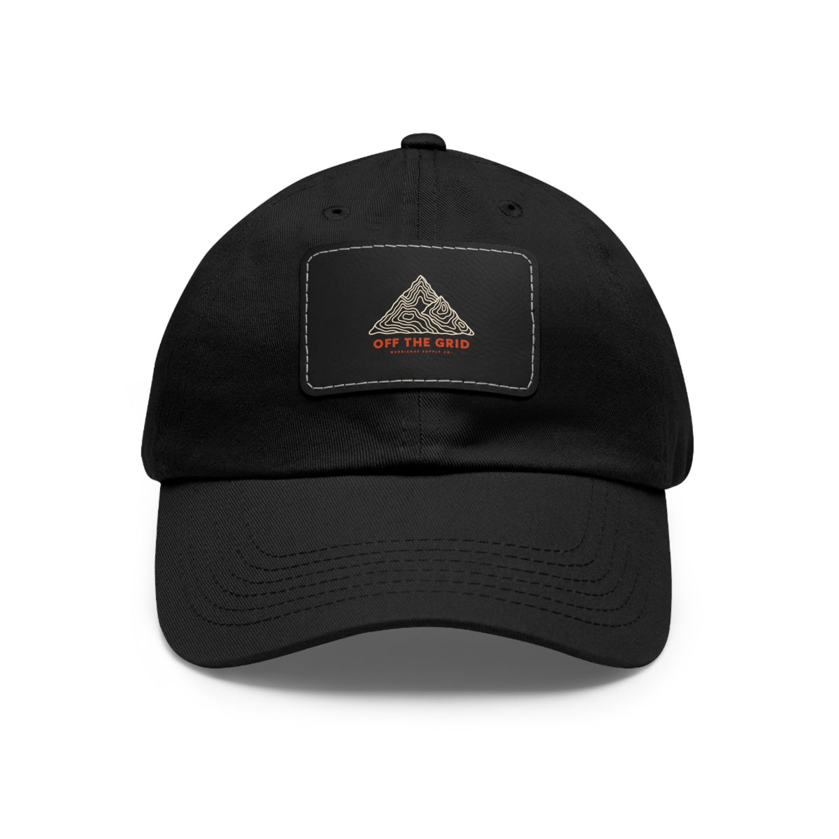 Off The Grid Leather Patch Dad Hat