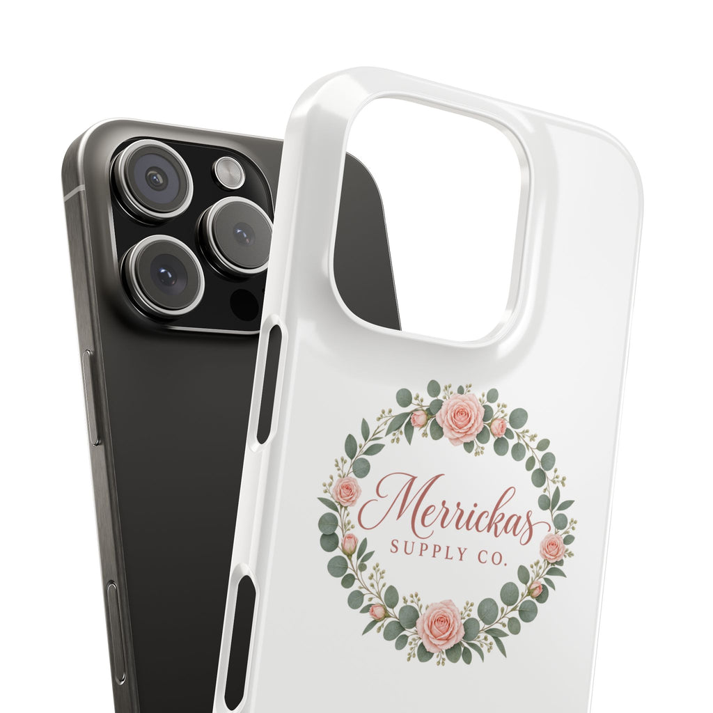 Merrickas Rose Wreath Script Phone Case