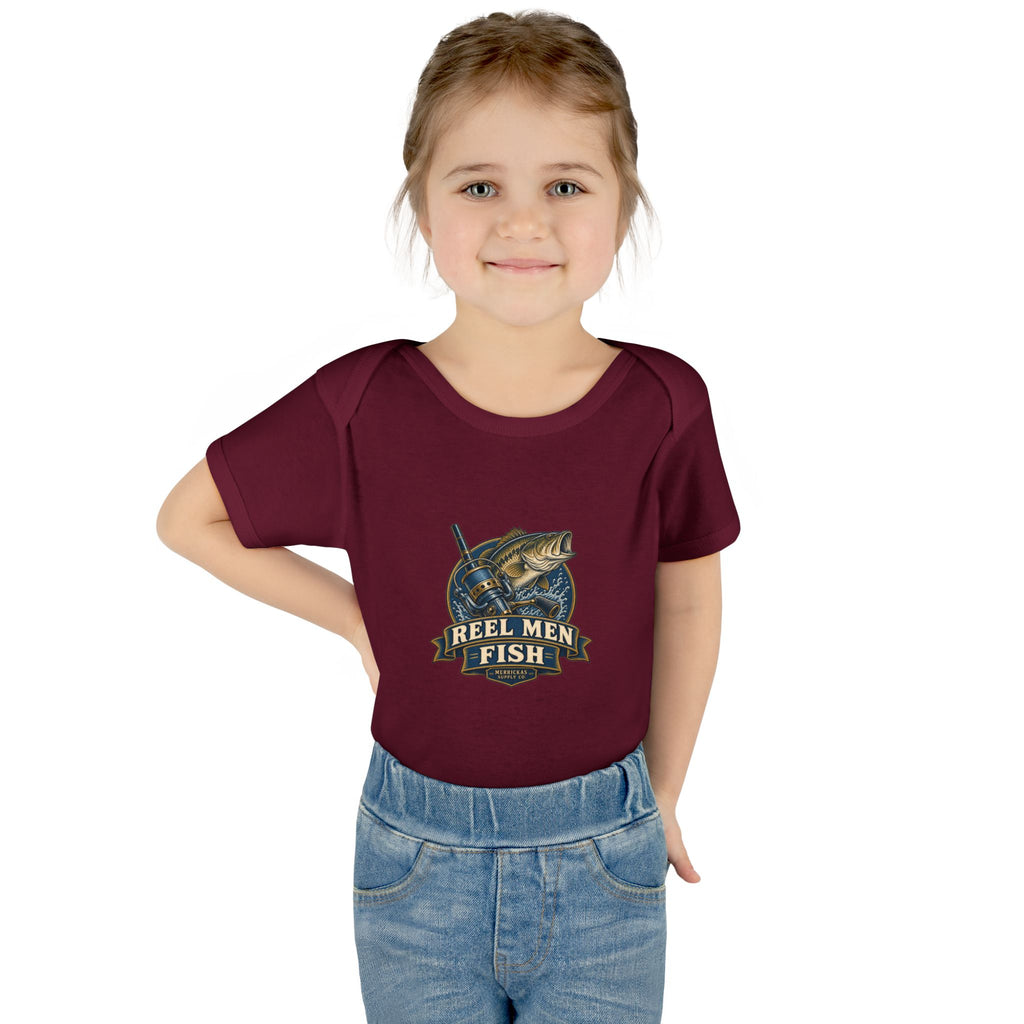 Reel Men Fish Baby Onesie