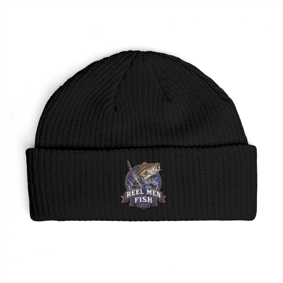 Reel Men Fish Cuff Beanie