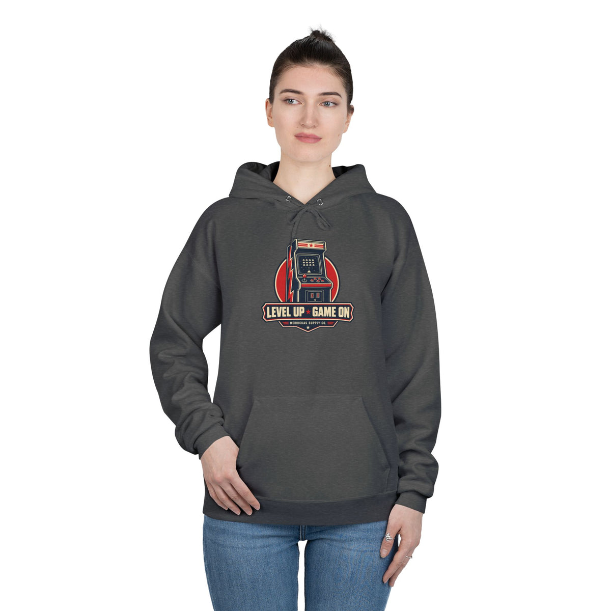 Level Up Game On Heavyweight Hoodie