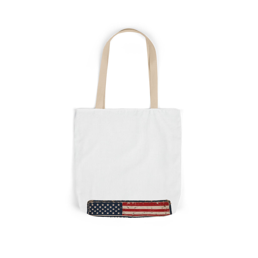 Merrickas American Flag Patch Canvas Wall Art