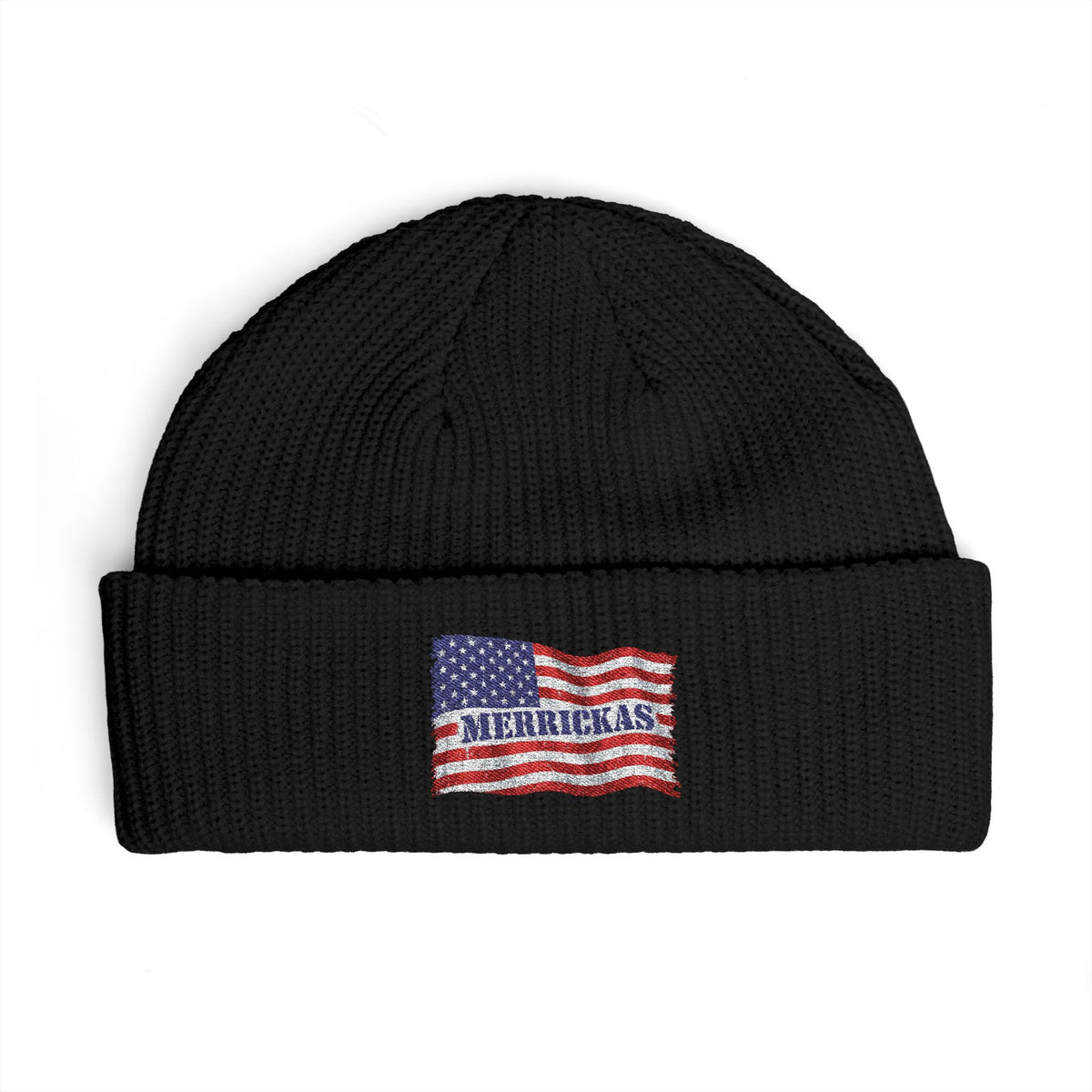 Merrickas Flag Cuff Beanie