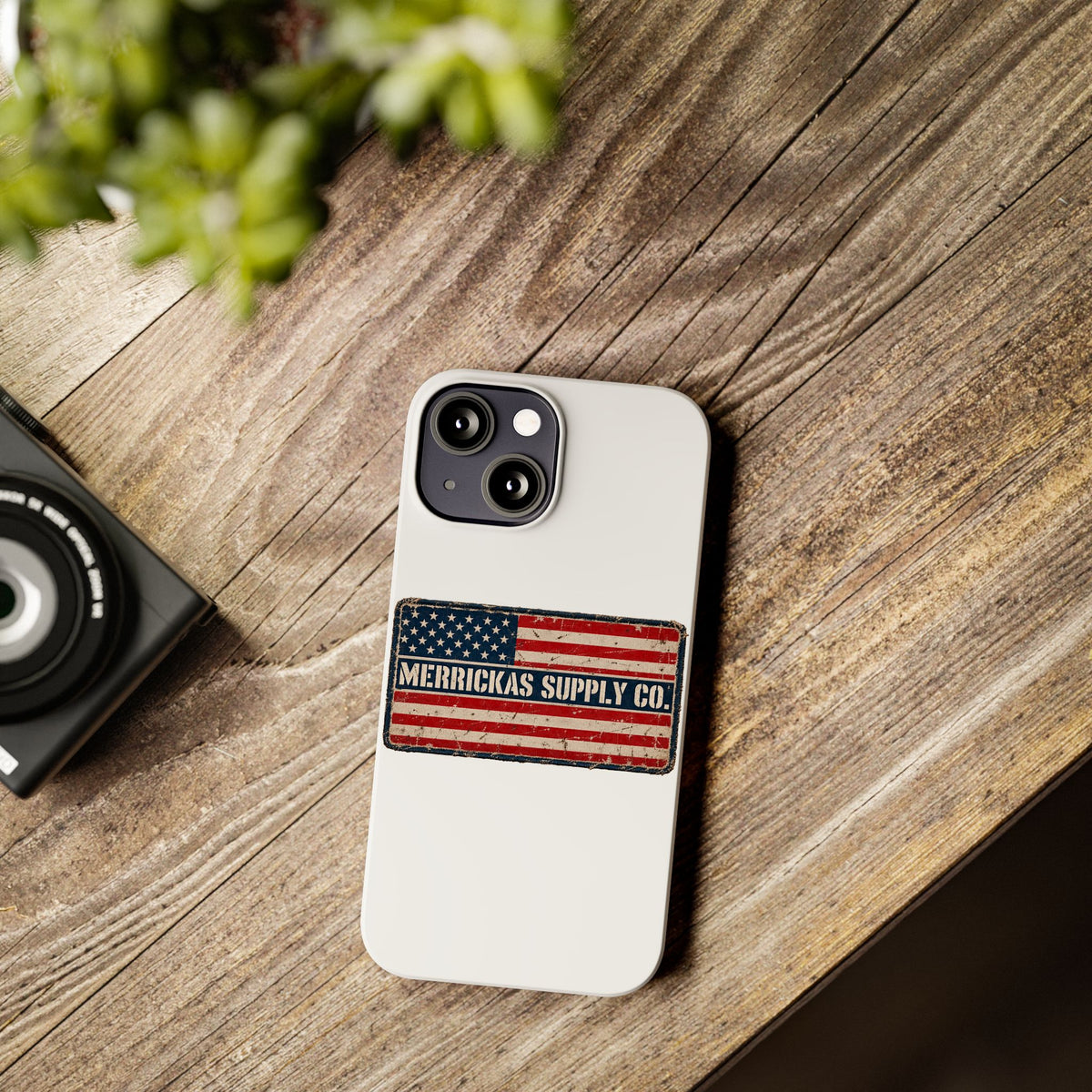 Merrickas American Flag Patch Phone Case