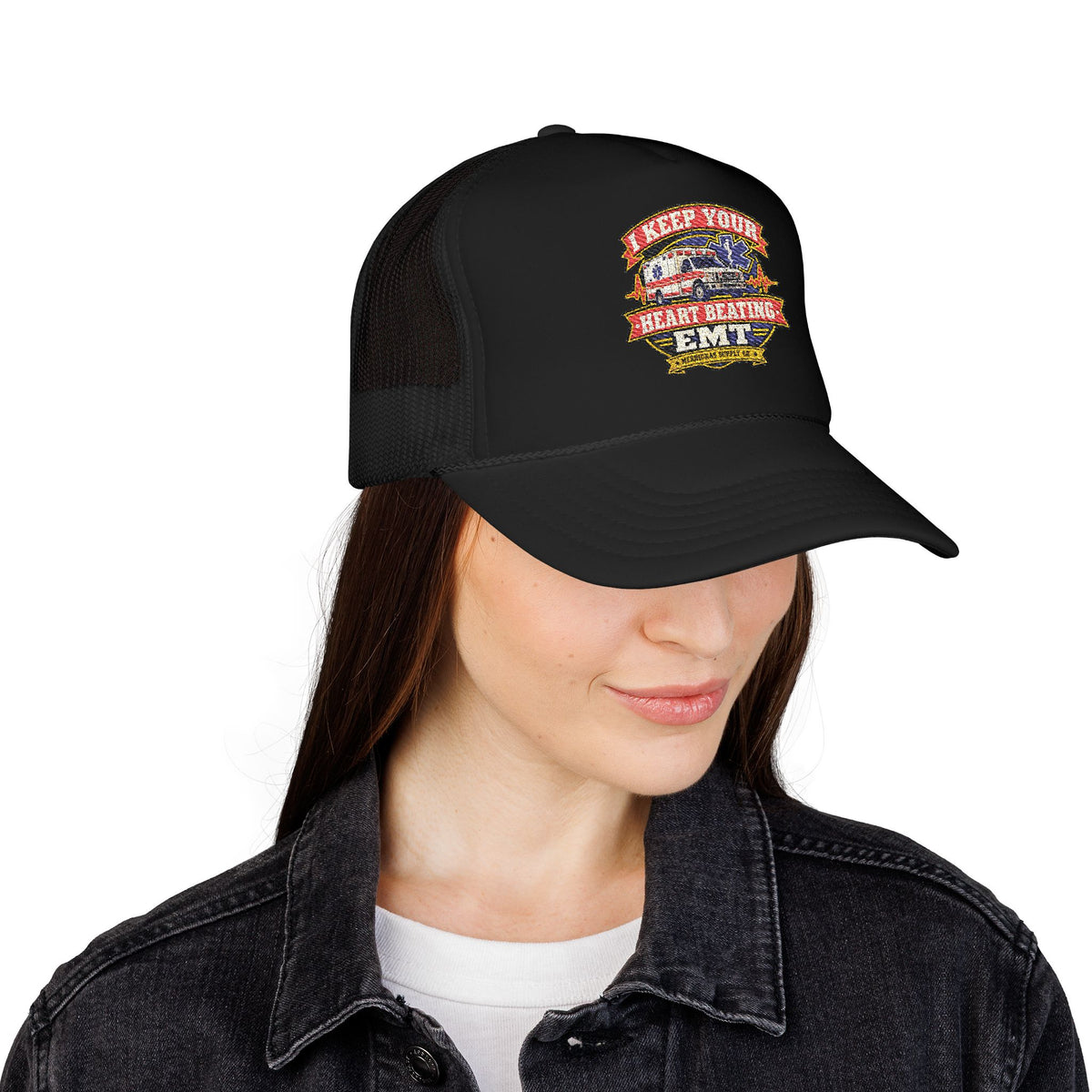 I Keep Your Heart Beating Foam Trucker Hat