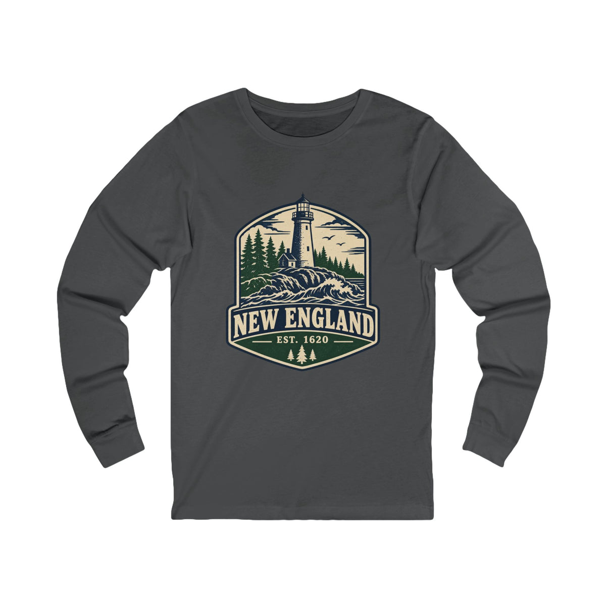 New England Lighthouse Long Sleeve Tee